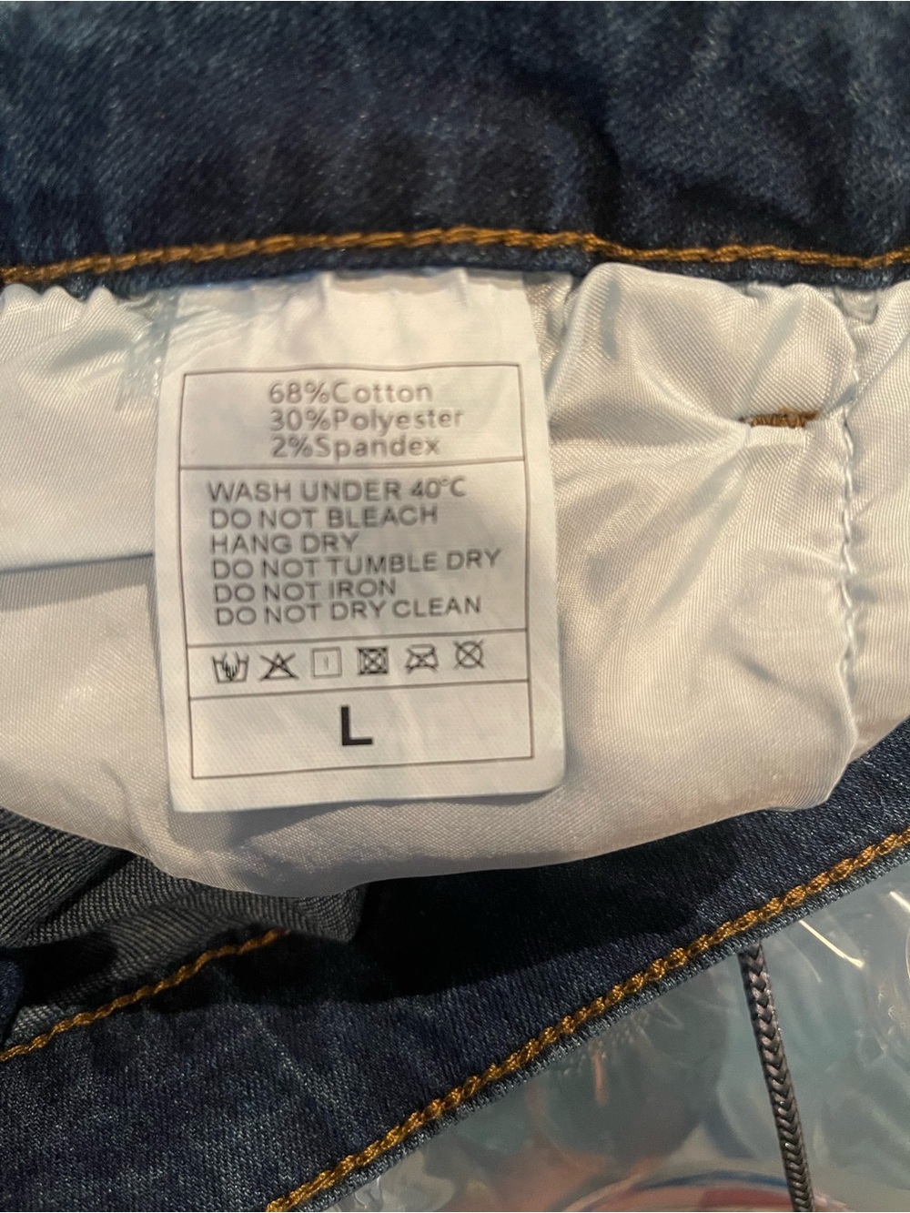 High-Rise Bootcut Women’s Jeans in Dark Blue, Size Large/12 - Picture 2 of 10